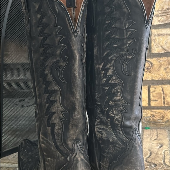 Dan Post Hallie Black Leather women’s Western Boots size 9 - Picture 2 of 10